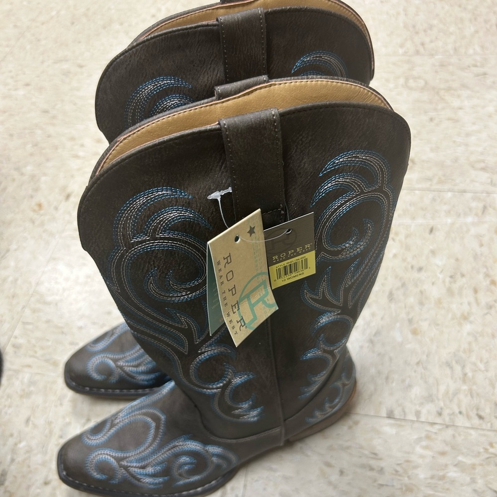 Roper Brown Riley Mid Calf Boots